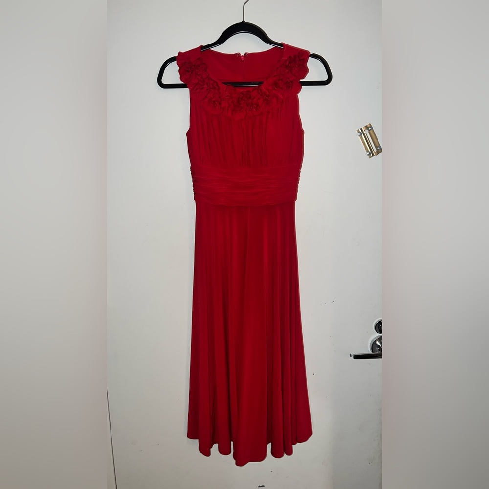 Red cocktail dress